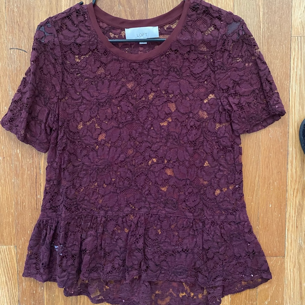 Small full lace shirt from Loft!